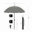 Height-Adjustable Tilt UV-Resistant Balcony Beach Umbrella Outdoor Canopy Terrace Awning