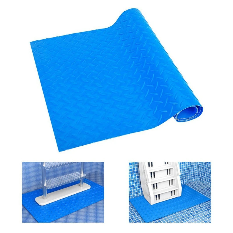 16x36in Pool Ladder Mat – Non-Slip Protective Pad