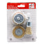 3-Piece Steel Wire Brush Set for Woodworking - T-Shaped, Bowl-Shaped, Pen-Shaped