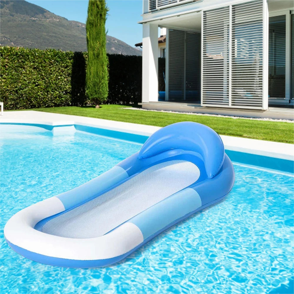Water Hammock Inflatable Pool Float Lounge Chair