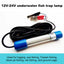 50W DC12-24V Night Fishing Light LED Underwater Lamp Submersible Fishing Light Waterproof