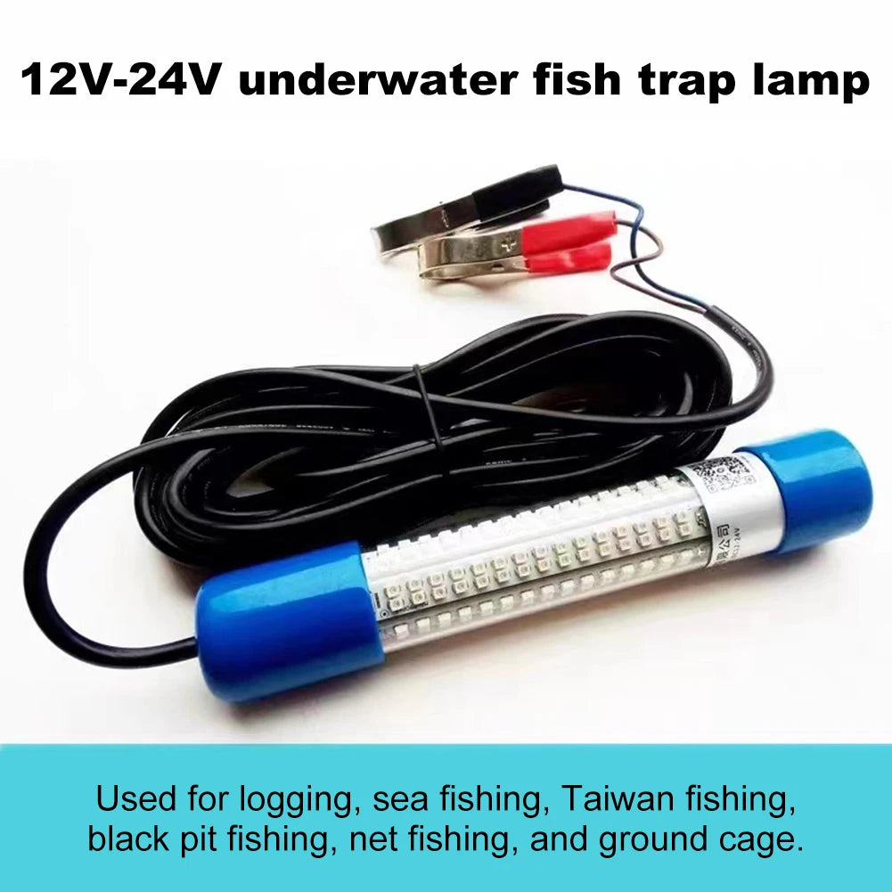 50W DC12-24V Night Fishing Light LED Underwater Lamp Submersible Fishing Light Waterproof