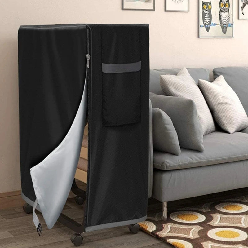 Funda de Cama Plegable de Tela Oxford con Cremallera Cubiertas a Prueba de Polvo para Muebles