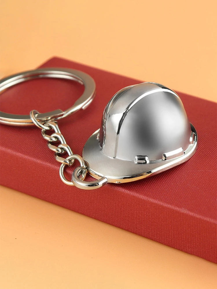 Brelok do kluczy Kask Metalowy Kreatywny 3D Hełm Brelok do kluczy Samochodowy Brelok do kluczy Damska Torba Prezent Urodzinowy