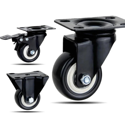 Heavy Duty Casters Rubber Wheels  Rollers For Furniture Wheel Caster Wheels 360 Degrees Caster Wheel Industrial With Brake Offic