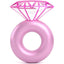 Aufblasbarer Diamantring-Pool-Float, Hochzeits-Junggesellinnenabschied-Schwimmring, Strand-Wassersitz-Spielzeug für Erwachsene