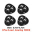 4Pcs Furniture Casters Wheels Heavy Duty Ball Pulley Self Adhesive Stainless Steel 360° Rotation Universal Wheel Load 20/200Kg