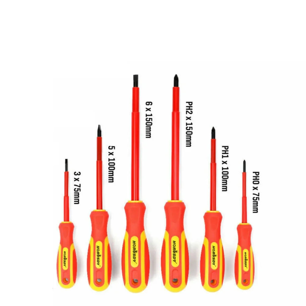 Set di cacciaviti isolati VDE 1000V per elettricisti - 6 pezzi