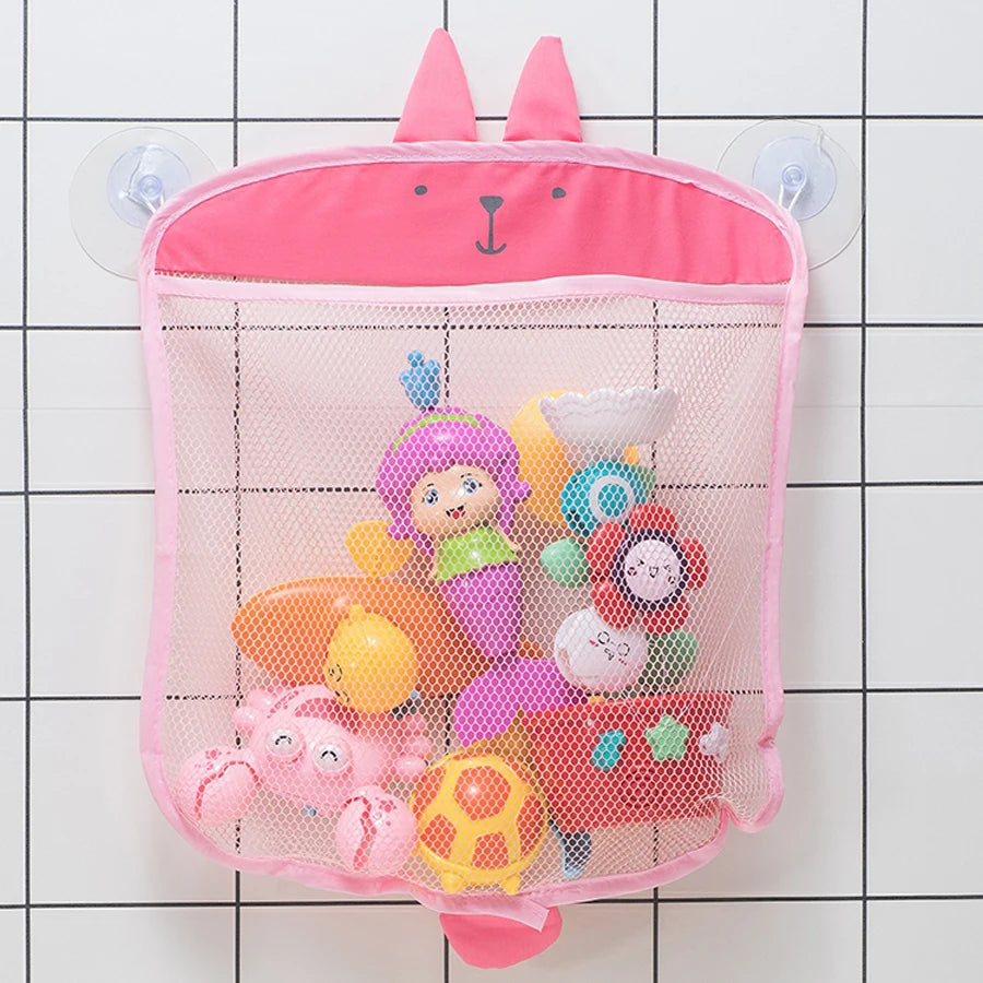 Cognitive Floating Toy Storage Bag for Baby Bath
