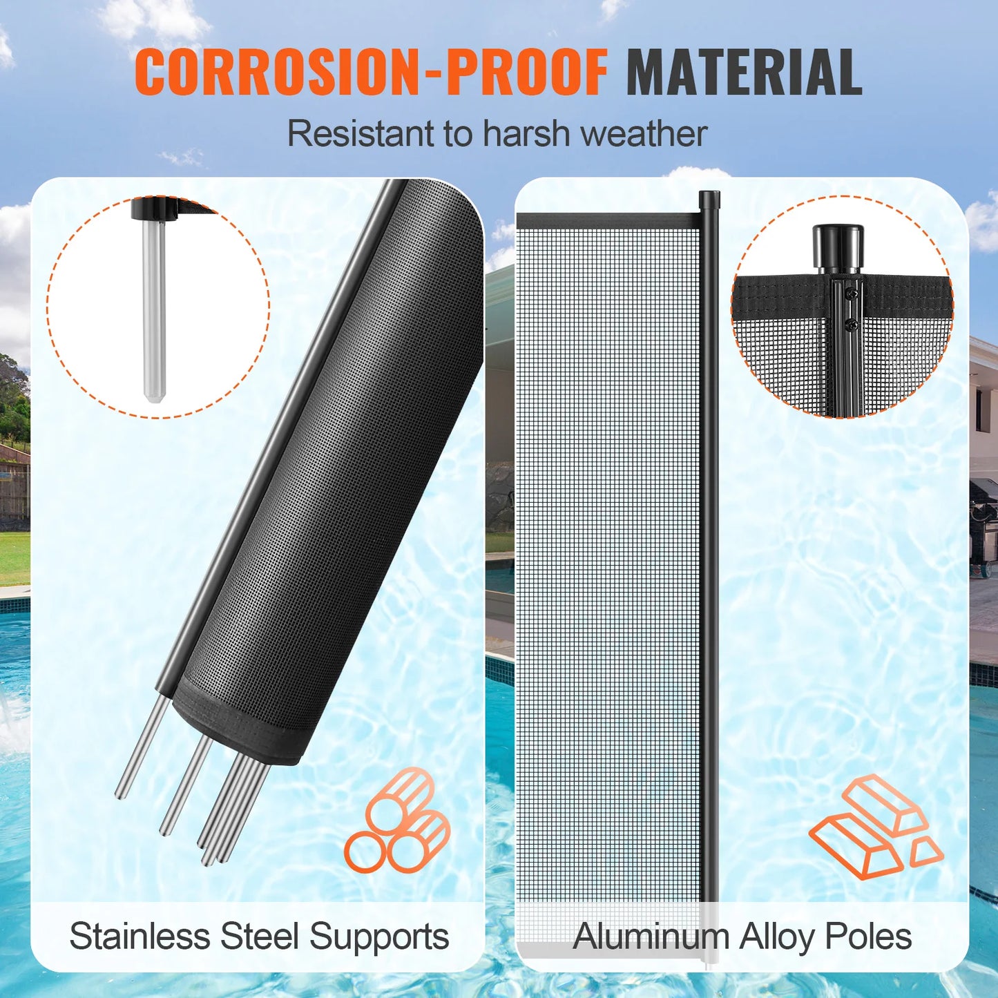 Pool Fence Pool Fences for Inground Pools Removable Protects Kids and Pets