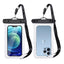 Waterproof Phone Pouch IPX8 Dry Bag with Lock and Lanyard Fits Phones up to 7 Inches for Beach Swimming Snorkeling and Boating