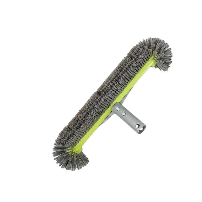Cabezal de Cepillo para Piscina de Aluminio Resistente de 17.5" con 7 Filas de Cerdas de Nylon para Cepillo de Limpieza de Esquinas de Piscina