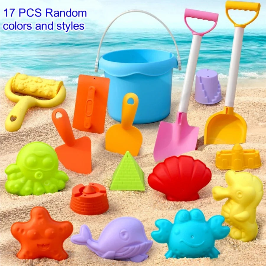 Children's Versatile Beach Toy Set with ATV and Bucket