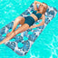 Aufblasbare Pool-Schwimmreihe und Wasserhängematten-Lounger, große Schwimmbett-Matratze für Erwachsene, komfortabler Float für See, Pool oder Strand