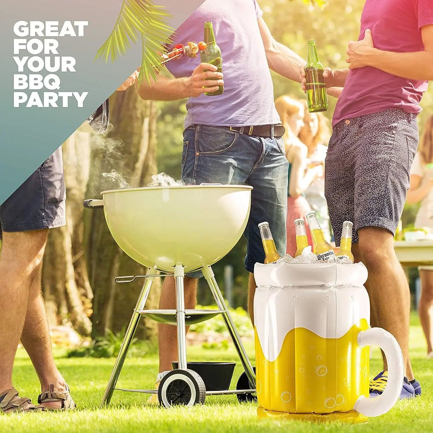 PVC Inflatable Ice Bucket Summer Cool Drinks Ice Tray Pool Water Sports Hydration Storage Bucket Beer