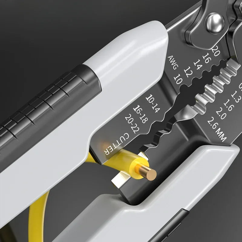 Multifunctional Wire Stripping Pliers – Cut, Strip, Press, and Wind Wires with Precision