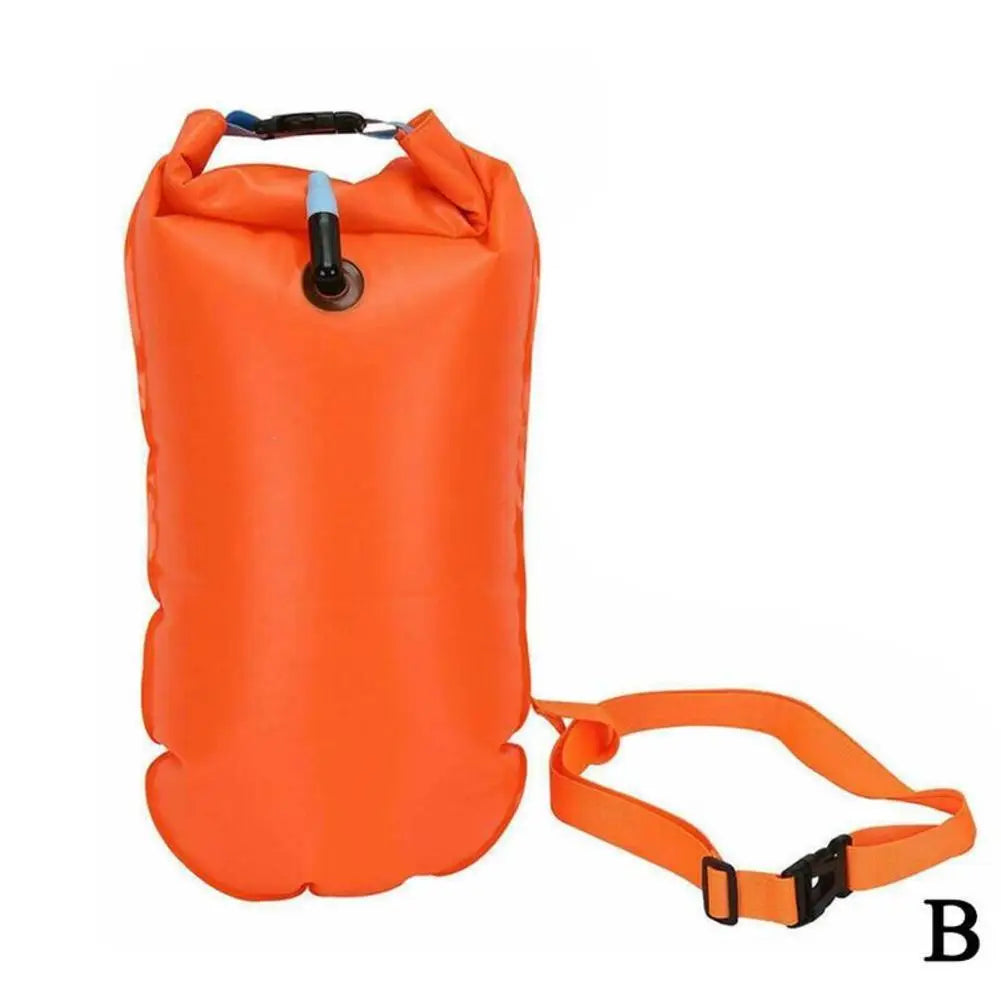 Swimming Buoy Tow Lightweight Swimming Air Bag Storage With Waist Belt Water Sport Swimming Storage Float Tools