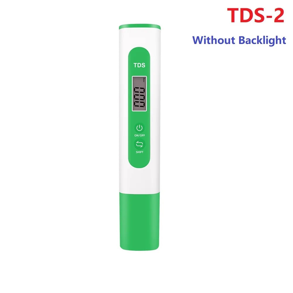 Miernik TDS i miernik pH Cyfrowy tester jakości wody do wody pitnej, akwariów, hydroponiki i basenów