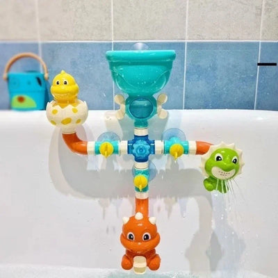 dawndesslo Cute Duck Waterwheel Bath Toy for Kids, Bath Time Water Play Toy for 3-6 Year Old Toddlers