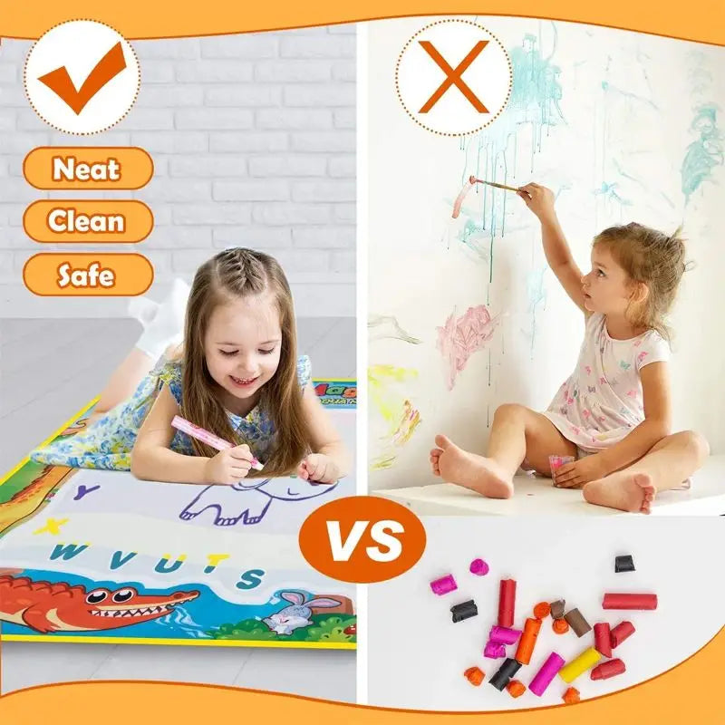 Children's Water Canvas - Reusable EVA Art Board for Ages 14+
