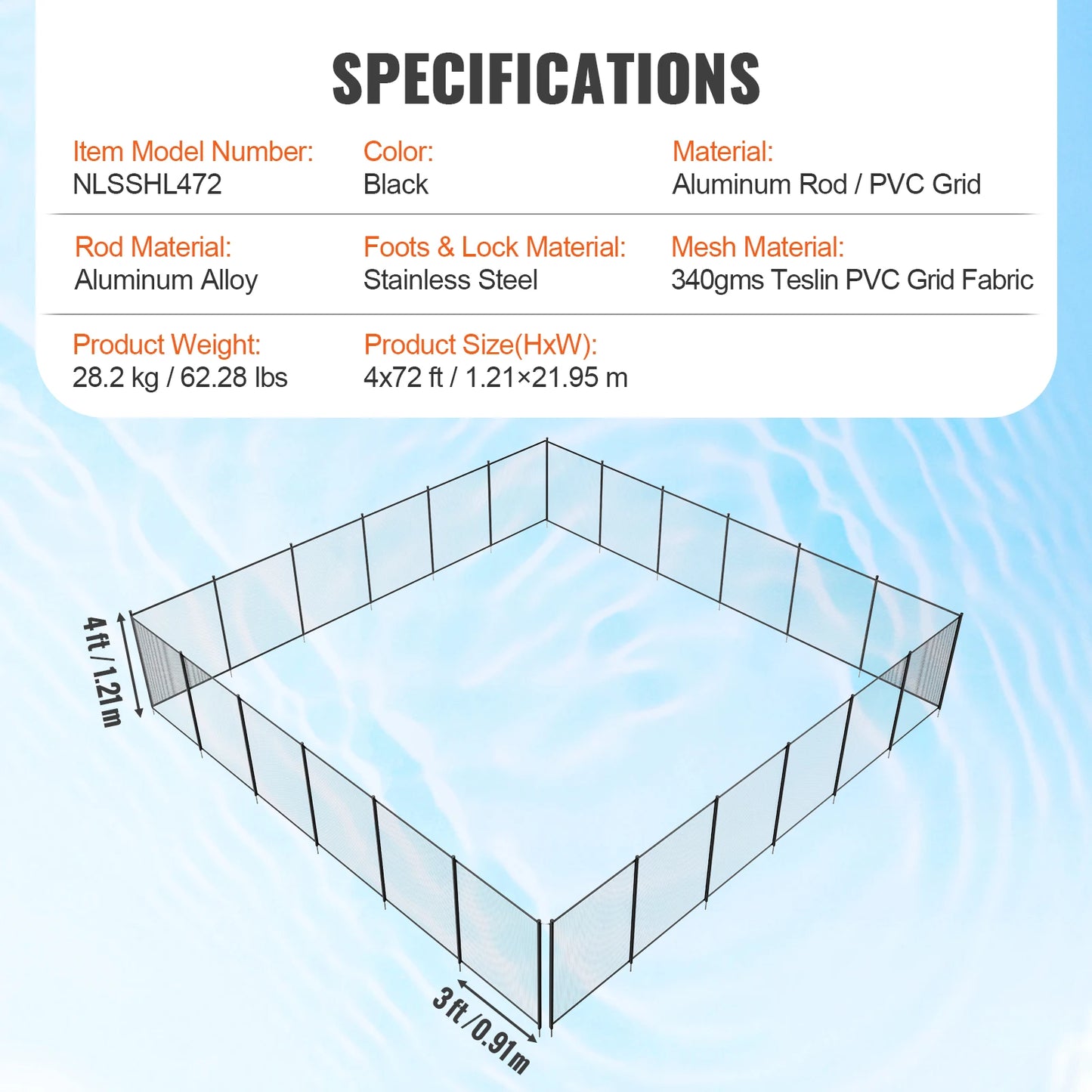 Pool Fence Pool Fences for Inground Pools Removable Protects Kids and Pets