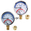 Kompaktes Thermo-Manometer: 0-10 Bar, 0-120¡æ Kesseldruckanzeige