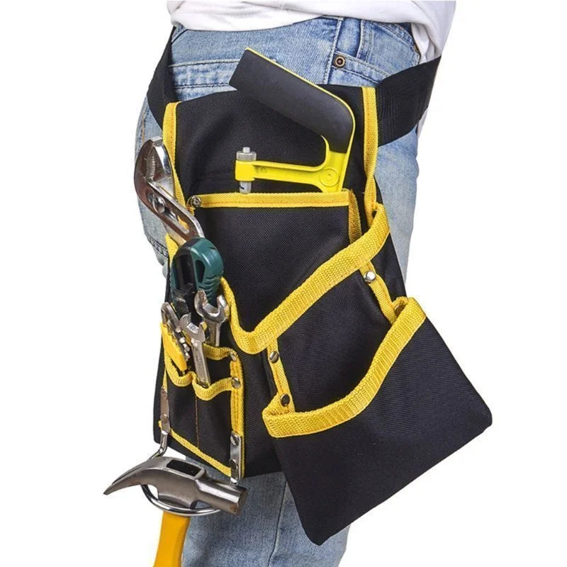 Sac à outils multifonctionnel en tissu Oxford pour électricien, pochette de ceinture, support de rangement, organisateur