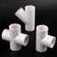 White PVC Multi-Way Connector: 20~50mm Water Pipe Fittings for Garden, Aquarium, and Tank Supplies