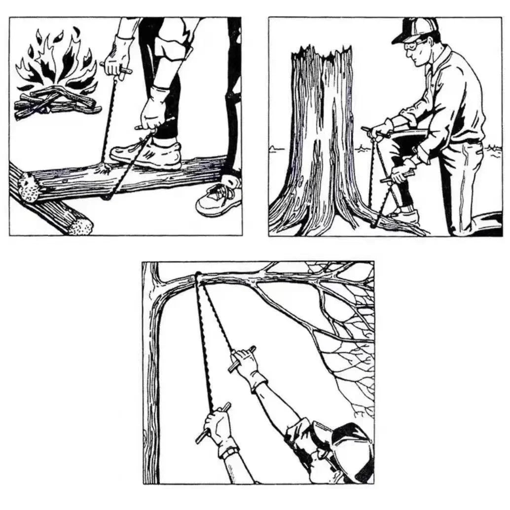 Portable 11-Teeth Wire Saw - Multifunctional Outdoor Survival Tool