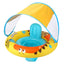 Inflatable Dinosaur Baby Swimming Float Seat with Canopy for Pool Kids Water Toy Swim Ring Boat