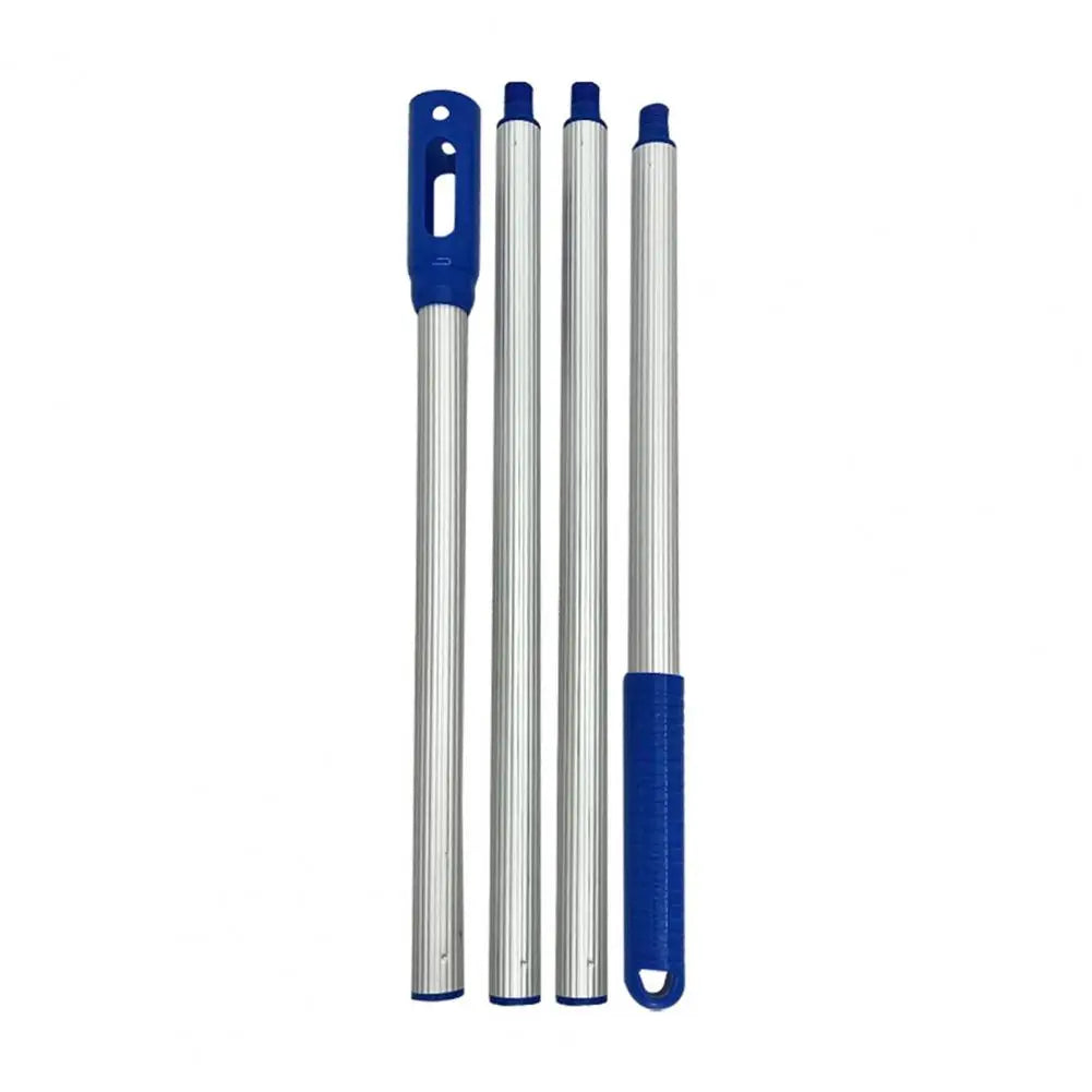 4-Section Telescopic Pool Cleaning Pole, Adjustable 90-160cm, Anti-Oxidation Aluminum Alloy, Rust-Resistant, Non-Slip Grip for Skimmers & Brushes
