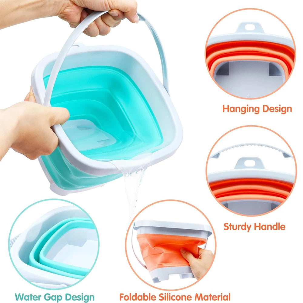 11-Piece Beach Sand Toy Set with Collapsible Bucket