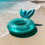 Anillo inflable de sirena con respaldo, flotador para piscina para adultos, adolescentes y niños, tubo para juegos acuáticos, colchoneta para nadar y juguetes para piscina.
