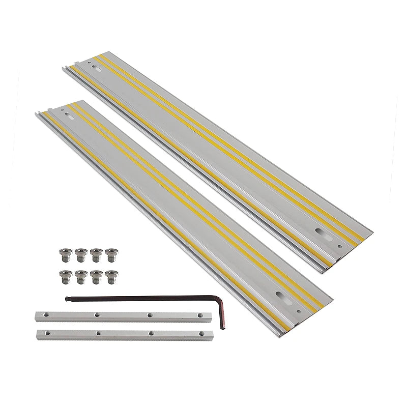 Führungsschiene für Kreissäge aus Aluminium für wiederholbare Längsschnitte, Gehrungsschnitte und gerade Schnitte