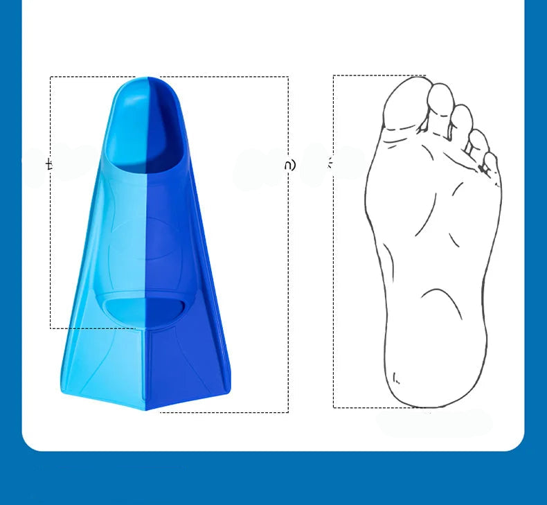 Children's licone Swim Fins (XXS-XL) - Flexible, Durable, and Comfortable Flippers for Young Swimmers