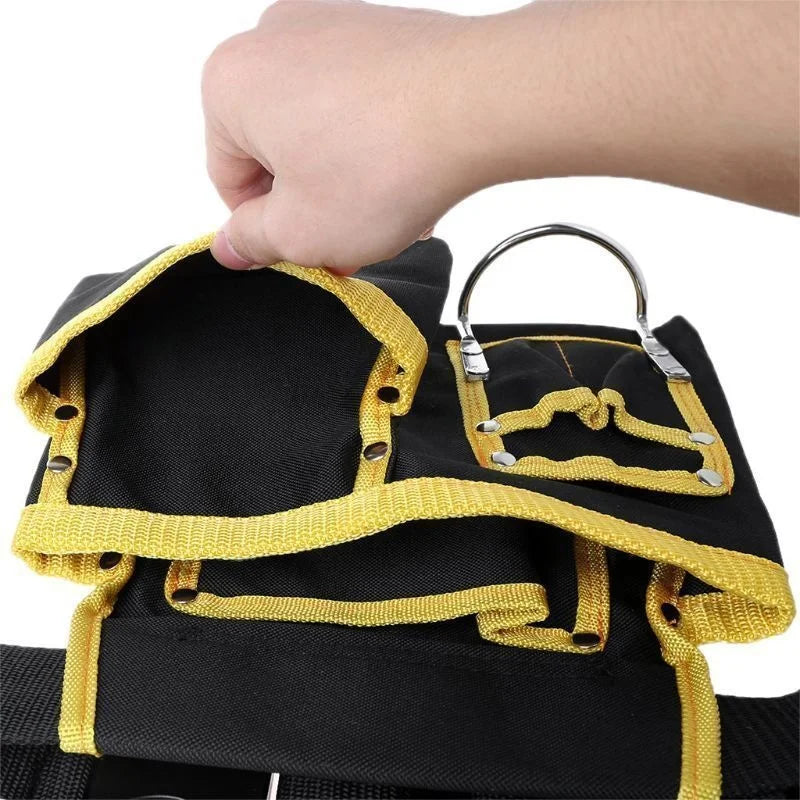 Sac à outils multifonctionnel en tissu Oxford pour électricien, pochette de ceinture, support de rangement, organisateur