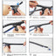 Clips de tube de stockage de fil de 5M Organisateur de manchon de câble Enveloppe de tuyau Protecteur de cordon Dispositif de gestion en spirale flexible