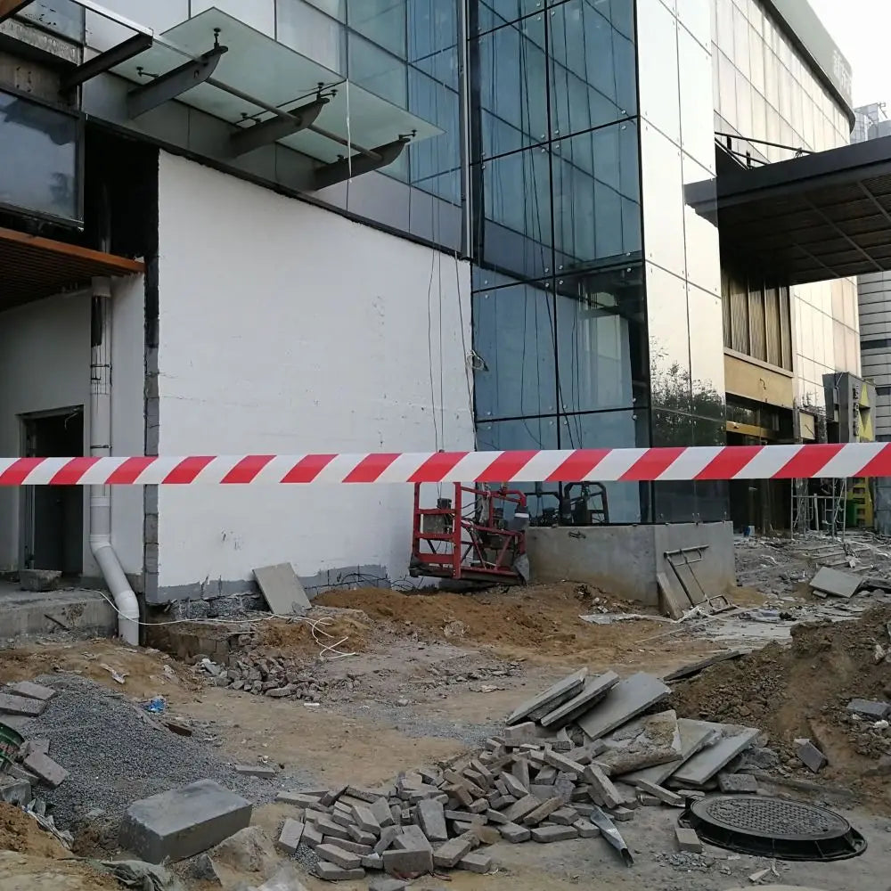 Visibilità per Nastro Barriera da Costruzione Esterno Non Adesivo Rosso Bianco Nastro Barricata Nastro di Avvertimento di Sicurezza