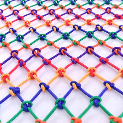 Colorful Nylon Rope Grid Children Safety Anti-Fall Net Pool Guardrail Protective Net Trellis Fence