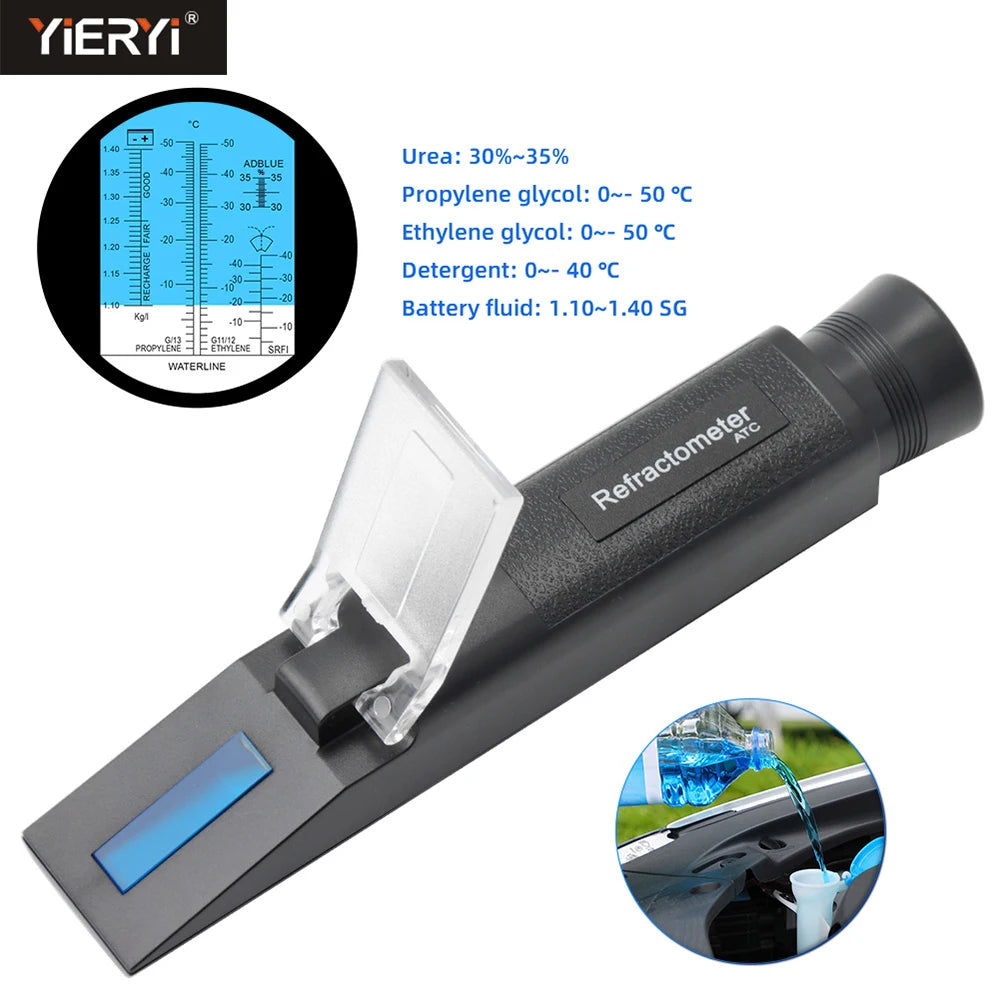 Freezing Point Reader 5 in 1 Freezing Point Refractometer ATC Car Battery Fluid Antifreeze T ...