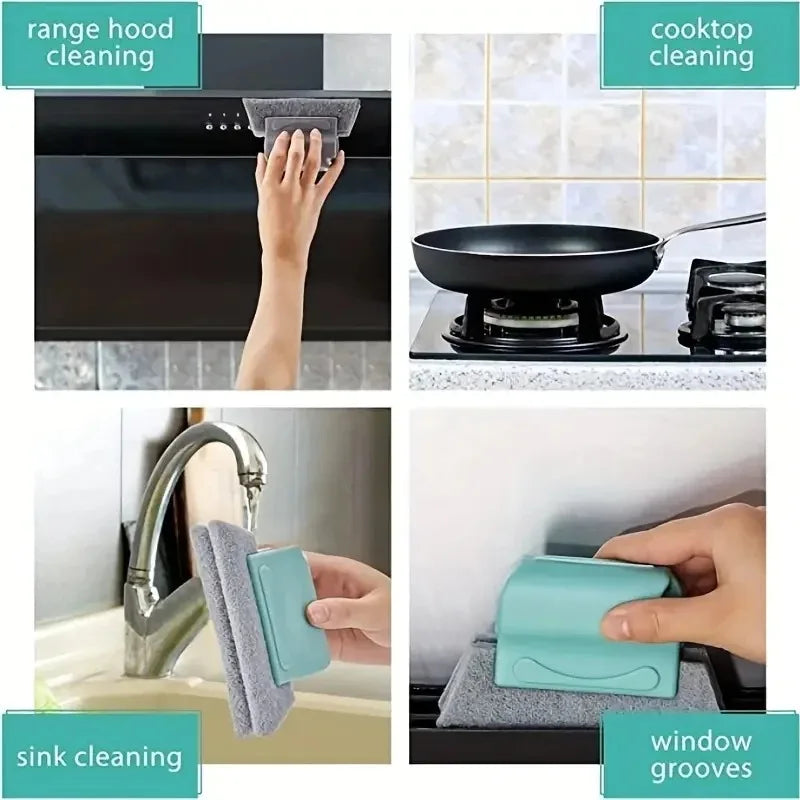 Magic Window Groove Reinigungsbürste - Abnehmbares Werkzeug für Türen, Fenster und Ritzen