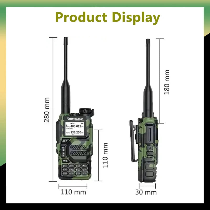 UV-K5 Walkie Talkie 5W 50-600MHz Radio UHF VHF NOAA Scrambler /DTMF Copia Frequenza Wireless UV-K58 UV-K6 Radio Bidirezionale