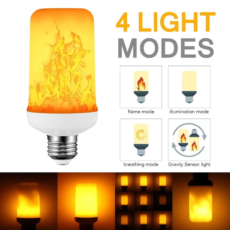 Lampadina a Effetto Fiamma LED - Decorazione Domestica Tremolante