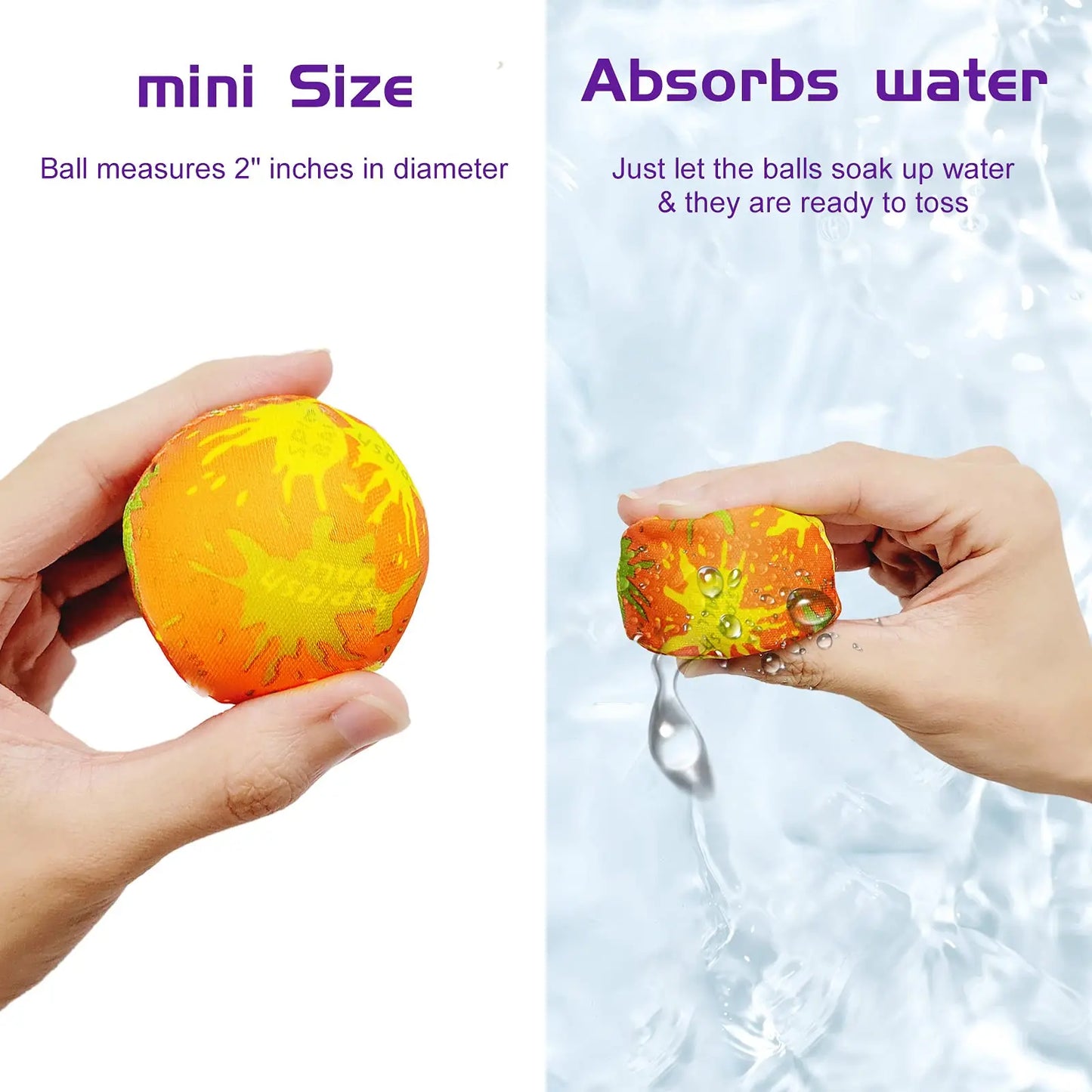 Ballons d'eau réutilisables, 10 à 100 pièces, balles absorbantes pour enfants, jouets anti-stress pour fêtes à la piscine en été