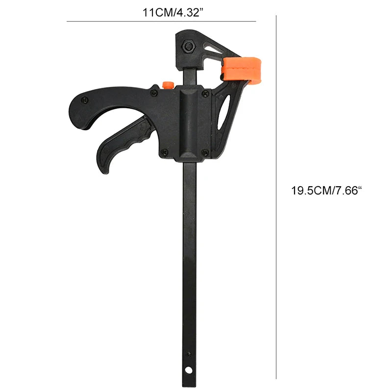 Abrazaderas de Carpintería de Liberación Rápida de 4' - Kit de Barras de Nailon Portátil para DIY