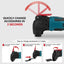 170W Electric Cordless Oscillator, Home Pruning Saw Multi-function Trimmer/Shovel/Cutting Saw Tools For 18V/21V Makita Battery