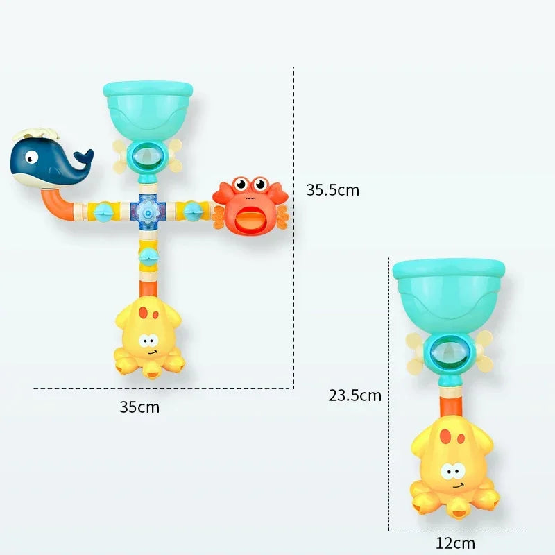 Dawndesslo Jouet de bain en forme de canard mignon pour enfants, jouet de bain pour les tout-petits de 3 à 6 ans