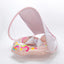 Baby Swimming Float with Sun Canopy Infant Swim Ring for Toddlers Bath Pool Inflatable Swim Trainer Summer Toy