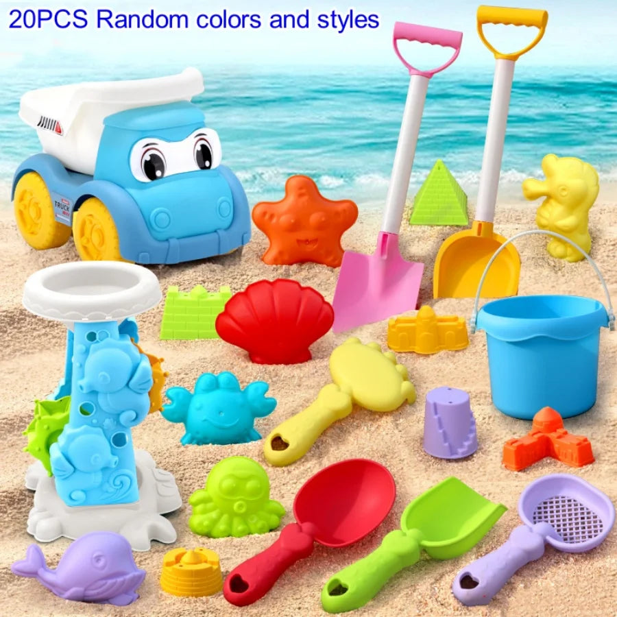 Children's Versatile Beach Toy Set with ATV and Bucket