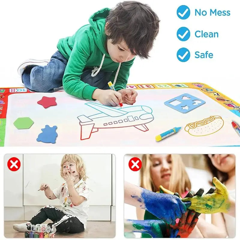 Children's Water Canvas - Reusable EVA Art Board for Ages 14+